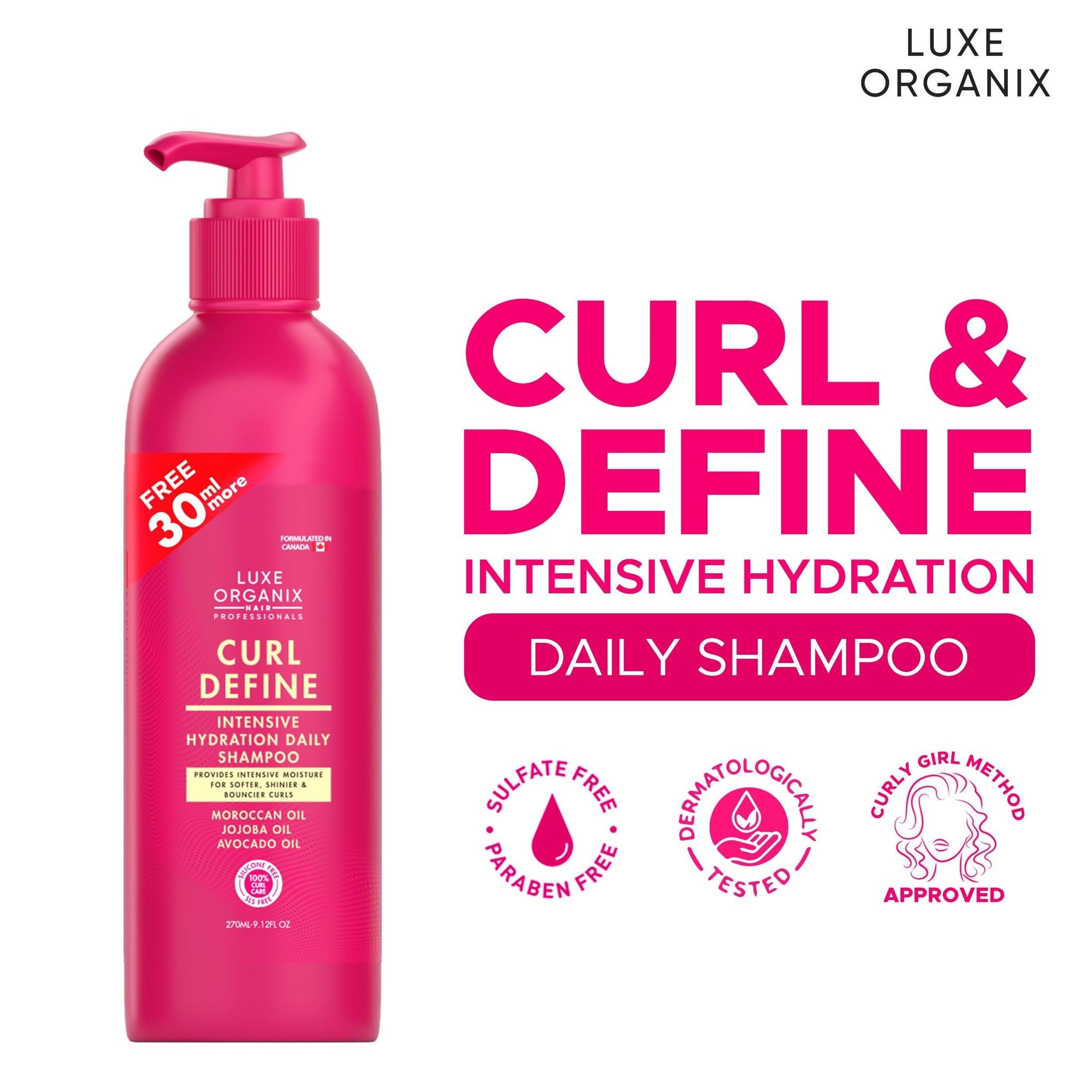 Curl Define Intensive Hydration Daily Shampoo 220ml