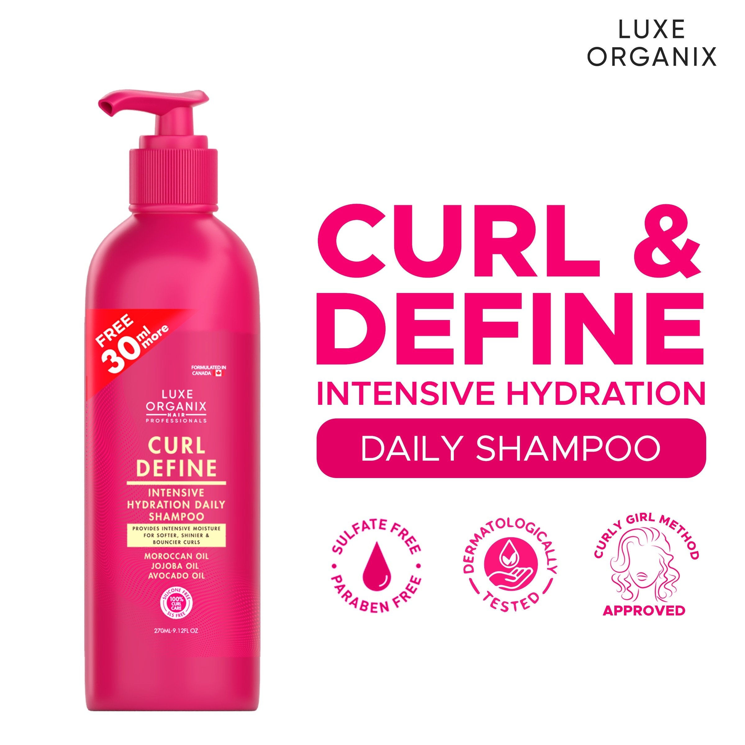 Curl Define Intensive Hydration Daily Shampoo 220ml