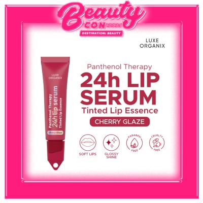 LUXE ORGANIX LUXE ORGANIX Panthenol Therapy 24H Lip Serum Tinted Lip Essence Cherry Glaze 10G