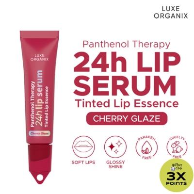 LUXE ORGANIX LUXE ORGANIX Panthenol Therapy 24H Lip Serum Tinted Lip Essence Cherry Glaze 10G