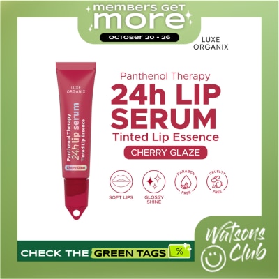 LUXE ORGANIX LUXE ORGANIX Panthenol Therapy 24H Lip Serum Tinted Lip Essence Cherry Glaze 10G image