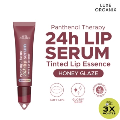 LUXE ORGANIX LUXE ORGANIX Panthenol Therapy 24H Lip Serum Tinted Lip Essence Honey Glaze 10G
