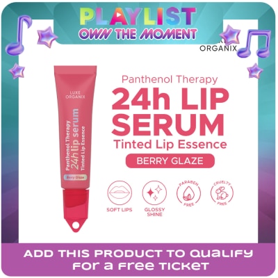 LUXE ORGANIX - LUXE ORGANIX Panthenol Therapy 24H Lip Serum Tinted Lip Essence Berry Glaze 10G