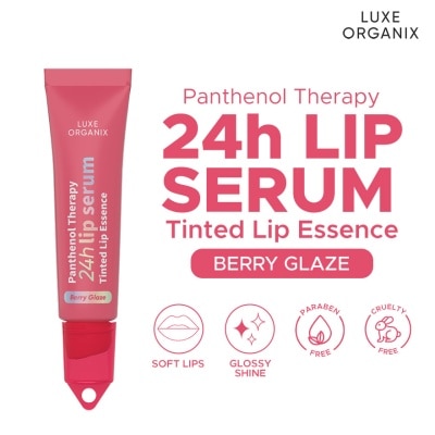 LUXE ORGANIX LUXE ORGANIX Panthenol Therapy 24H Lip Serum Tinted Lip Essence Berry Glaze 10G