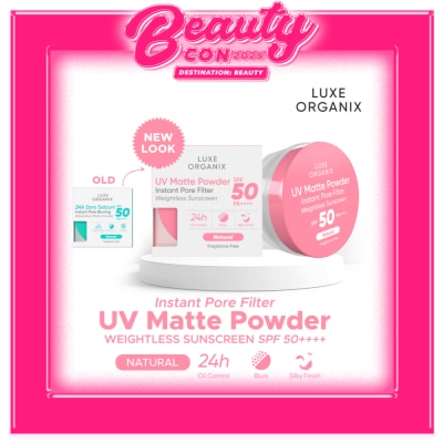 LUXE ORGANIX Luxe Organix 24H Zero Sebum Instant Pore Blurring Weightless Matte Powder Spf 50 Pa++++ Natural 15G