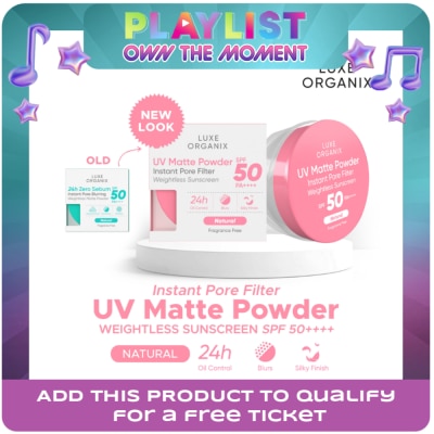 LUXE ORGANIX - Luxe Organix 24H Zero Sebum Instant Pore Blurring Weightless Matte Powder Spf 50 Pa++++ Natural 15G