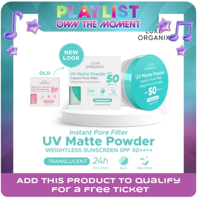 LUXE ORGANIX - Luxe Organix 24H Zero Sebum Instant Pore Blurring Weightless Matte Powder Spf 50 Pa++++ Translucent 15G