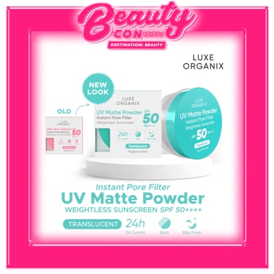 LUXE ORGANIX Luxe Organix 24H Zero Sebum Instant Pore Blurring Weightless Matte Powder Spf 50 Pa++++ Translucent 15G