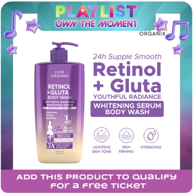 LUXE ORGANIX - Luxe Organix Retinol + Gluta Youthful Radiance Whitening Seru Perfume Infused Body Wash1000G