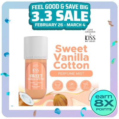 LUXE ORGANIX LUXE ORGANIX Kiss My Body Sweet Vanilla Cotton Perfume Mist 88ml