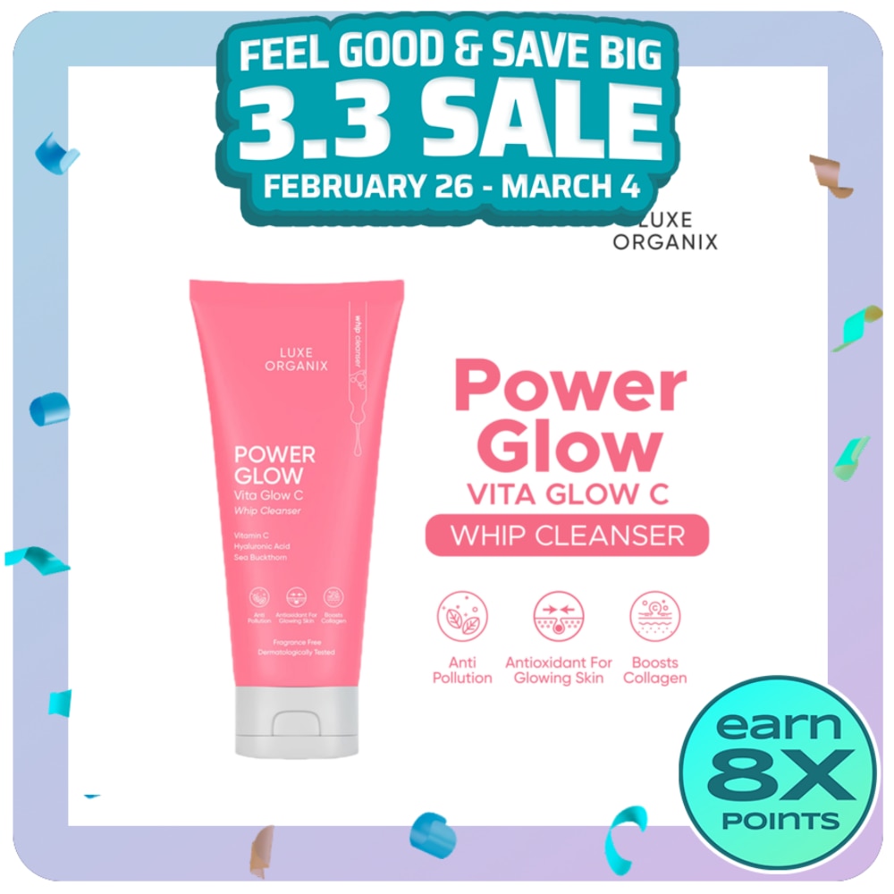 Luxe Organix Power Glow Vita Glow C Whip Cleanser 150g