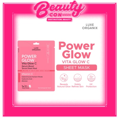 LUXE ORGANIX Luxe Organix Power Glow Serum Boost Sheet Mask 25ml