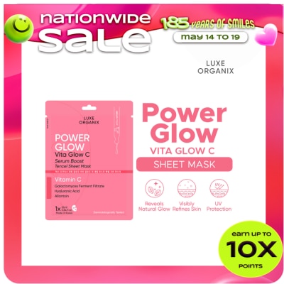 LUXE ORGANIX - Luxe Organix Power Glow Serum Boost Sheet Mask 25ml