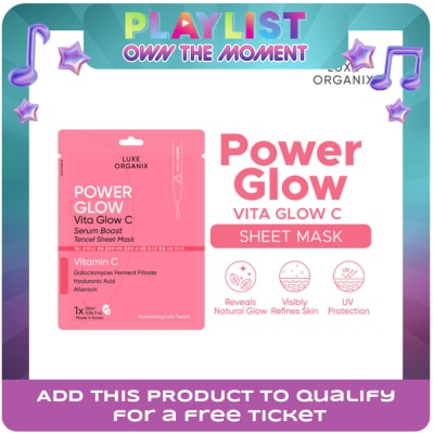 LUXE ORGANIX - Luxe Organix Power Glow Serum Boost Sheet Mask 25ml