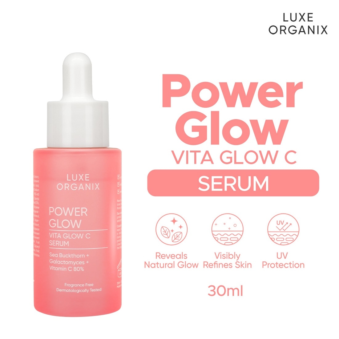 Luxe Organix Power Glow Vita C Serum 30ml