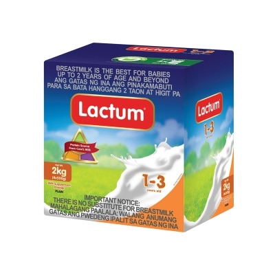 LACTUM LACTUM Milk Supplement Powder for 1-3 Years Old 2kg