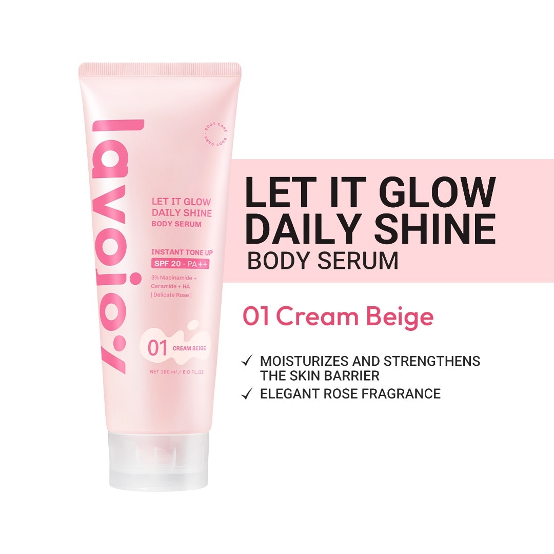 LAVOJOY Let It Glow Daily Shine Body Serum 01 Cream Beige 180ml