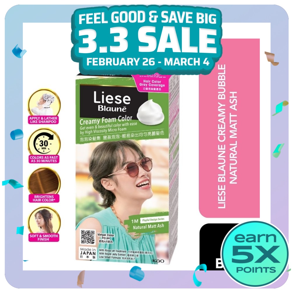 LIESE Blaune Creamy Foam Color Natural Matte Ash