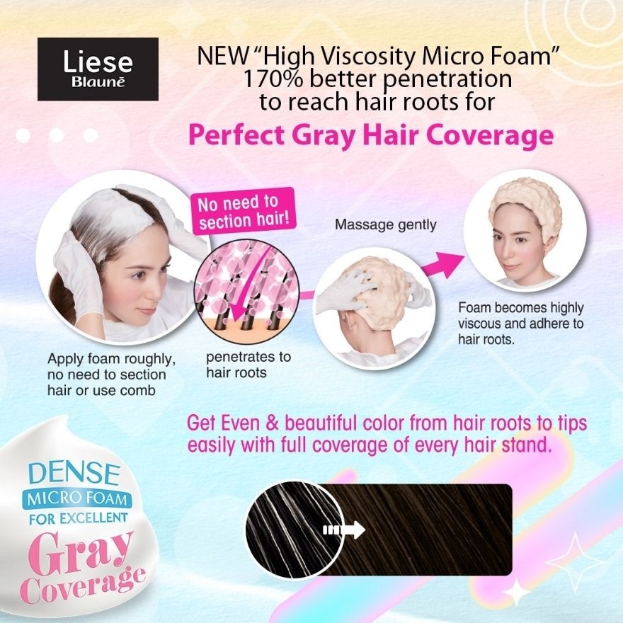 LIESE Blaune Creamy Foam Color Natural Matte Ash