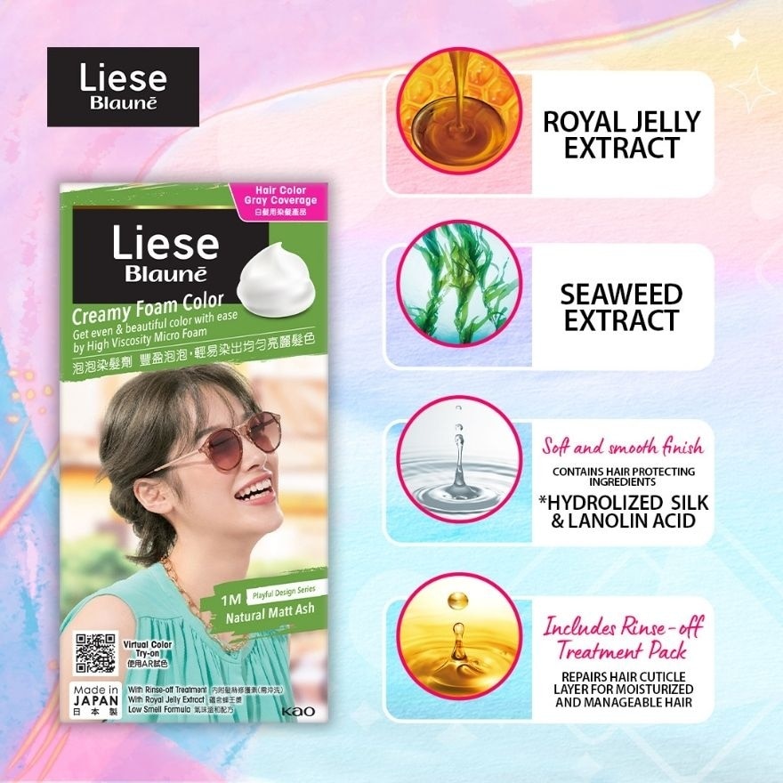 LIESE Blaune Creamy Foam Color Natural Matte Ash