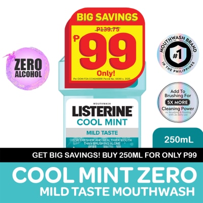 LISTERINE LISTERINE Cool Mint Mild Taste 250ml at P99 image