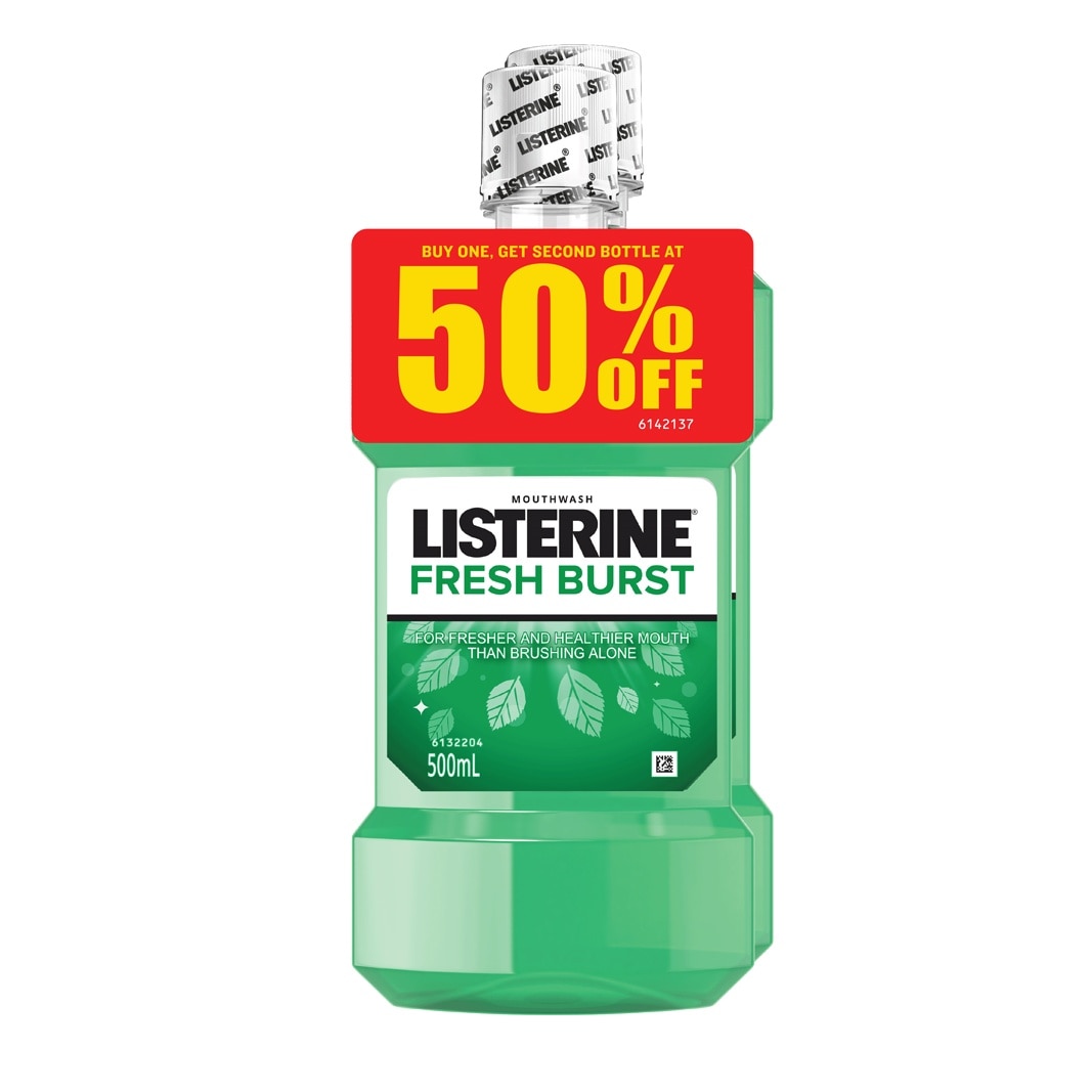 Mouthwash Fresh Brust 500ml Buy 1 Get 2nd Bottle at 50% OFF image