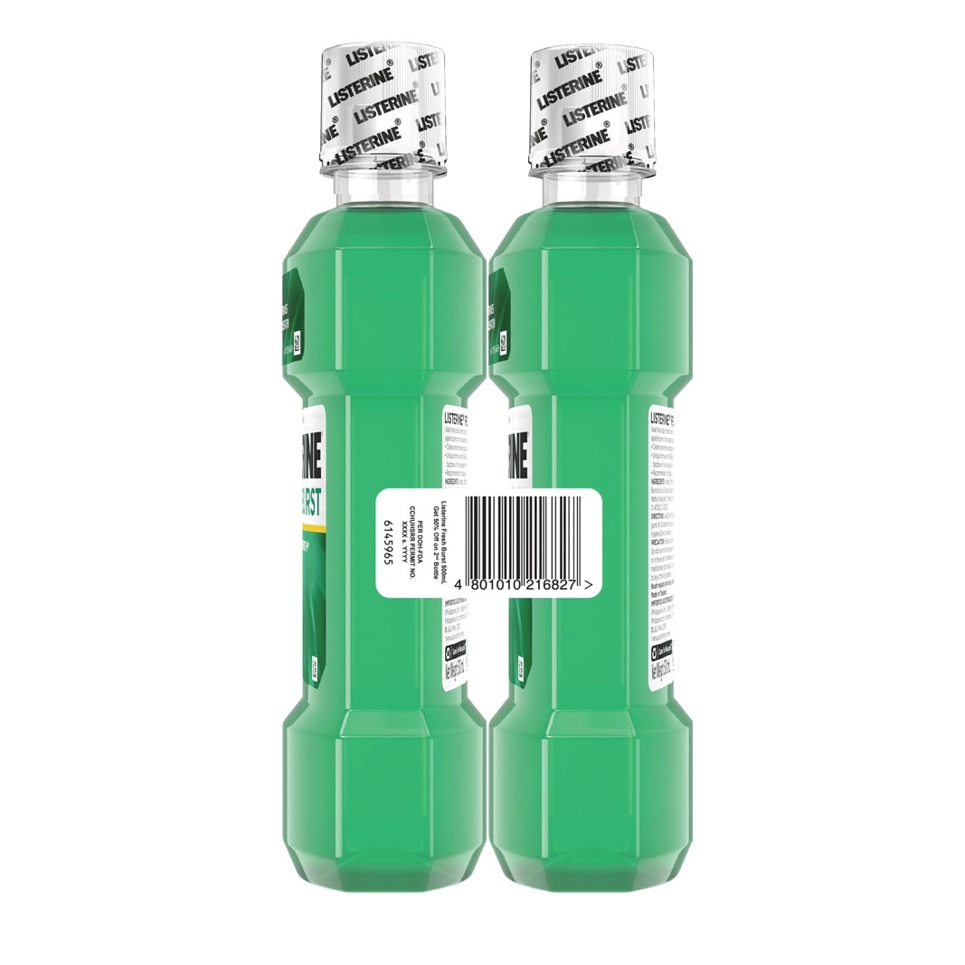 Mouthwash Fresh Brust 500ml Buy 1 Get 2nd Bottle at 50% OFF image