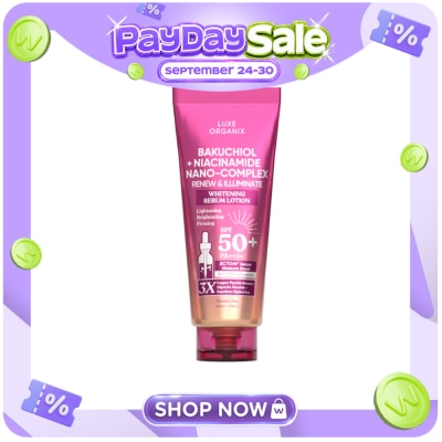 LUXE ORGANIX Luxe Organix Bakuchiol + Niacinamide Nano Complex Serum Lotion SPF 50 200ml image