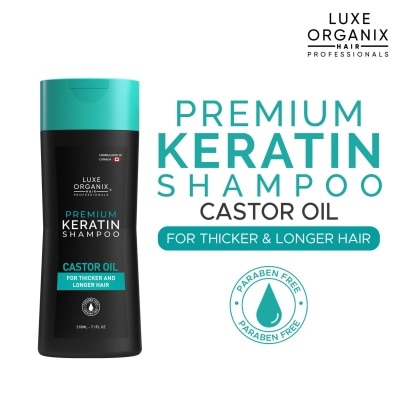 LUXE ORGANIX Luxe Organix Premium Keratin Castor Oil Shampoo 210ml