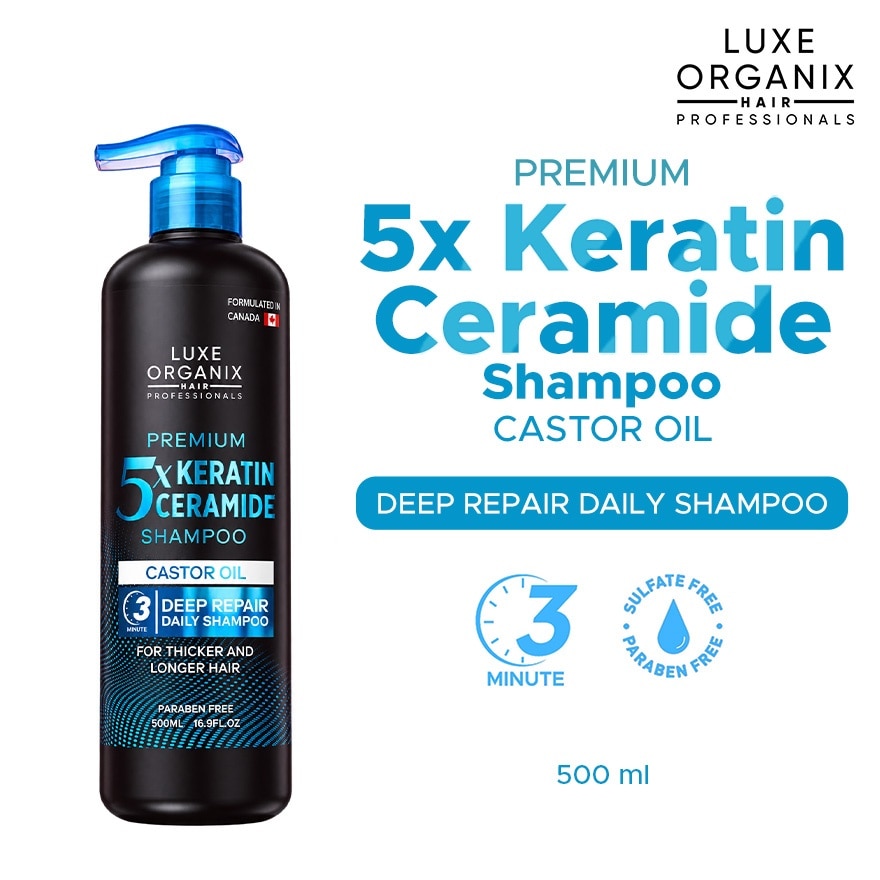Premium Keratin Castor Oil Shampoo 500ml image