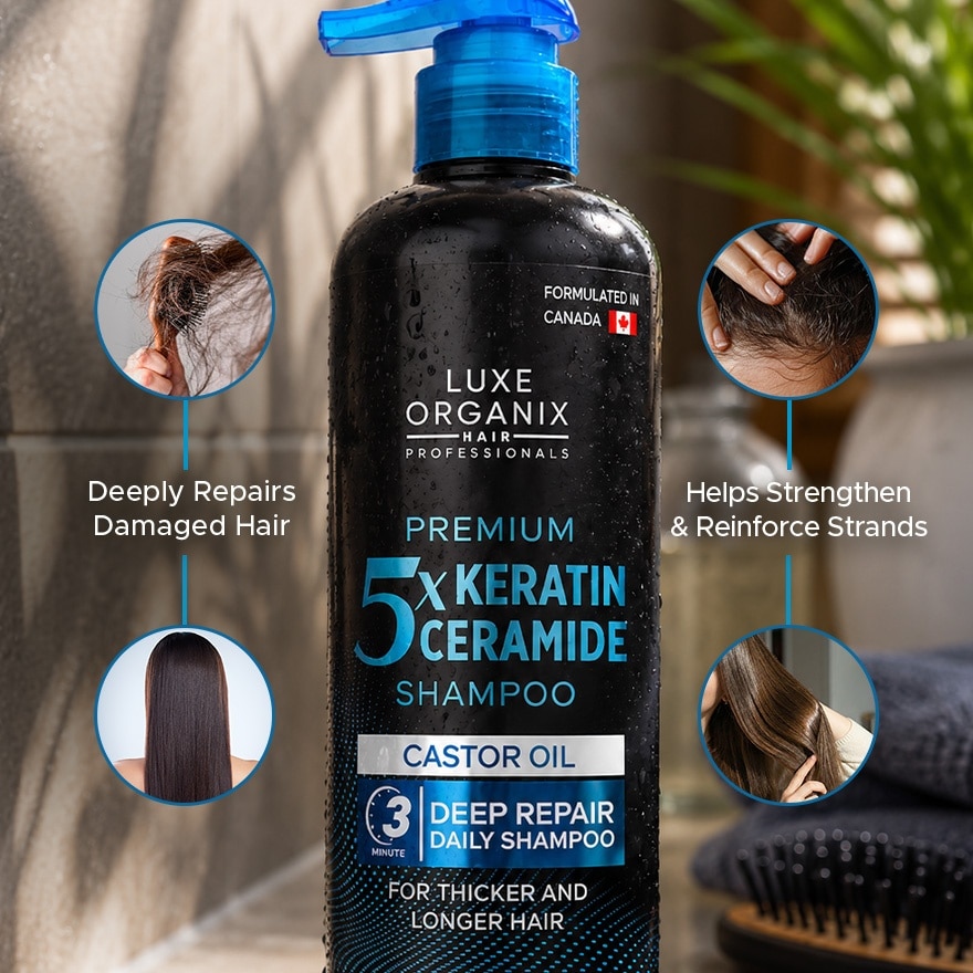 Premium Keratin Castor Oil Shampoo 500ml image