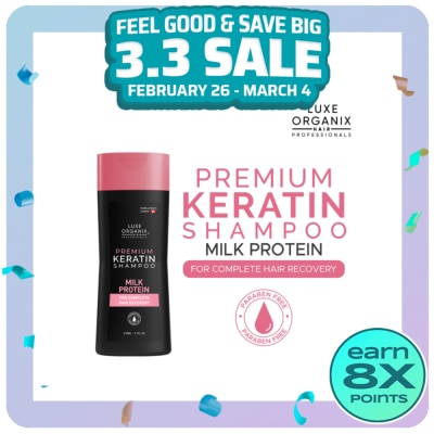 LUXE ORGANIX Milk Protein Premium Keratin Shampoo 210ml