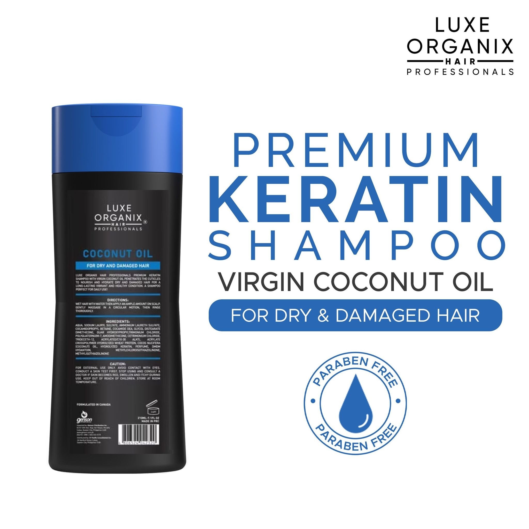 Luxe Organix Keratin VCO Shampoo 210ml