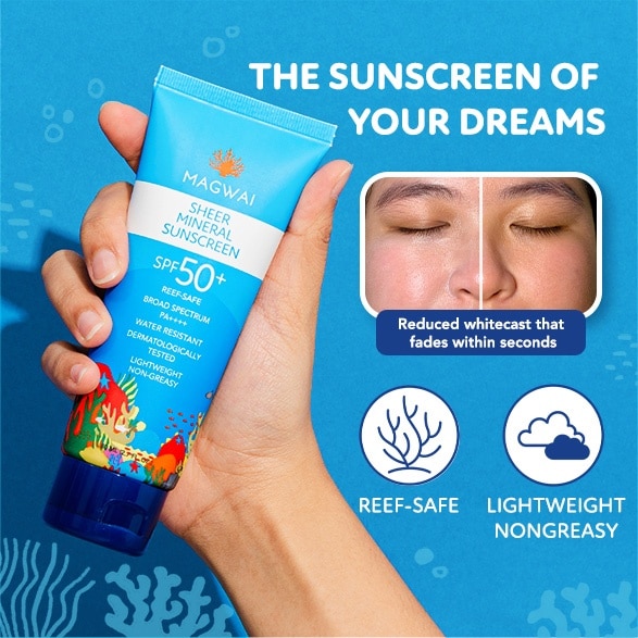 MAGWAI Sheer Mineral Sunscreen SPF50 80ml