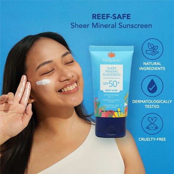 MAGWAI Sheer Mineral Sunscreen SPF50 30ml
