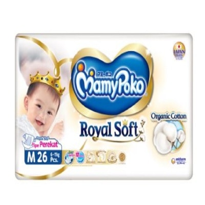 MAMY POKO MAMY POKO Royal Soft Tape Medium 26s X8