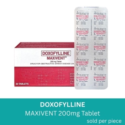 MAXIVENT Doxofylline 200mg 1 Tablet [Prescription Required]