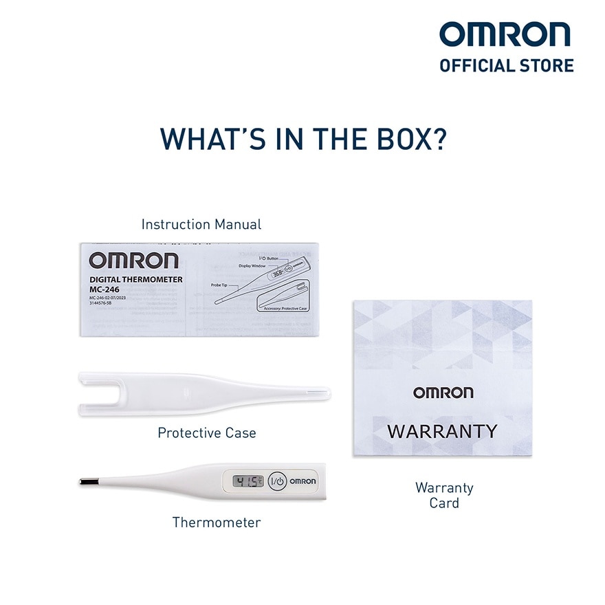 OMRON MC-246 Digital Pencil-type Thermometer for Baby and Body Temperature