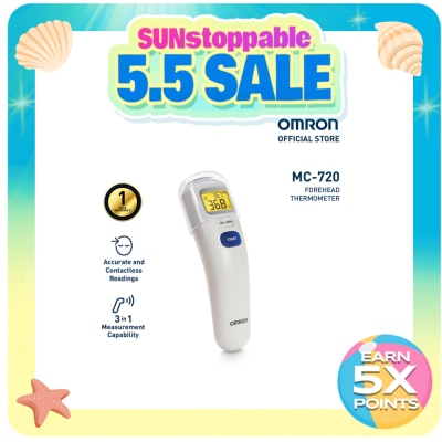 OMRON - OMRON MC-720 Digital Forehead Thermometer for Baby and Body Temperature