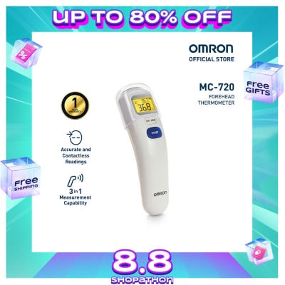 OMRON OMRON MC-720 Digital Forehead Thermometer for Baby and Body Temperature
