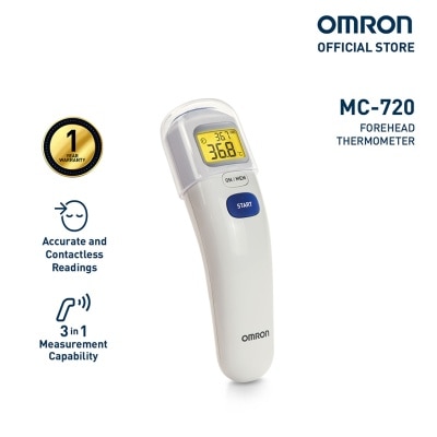 OMRON OMRON MC-720 Digital Forehead Thermometer for Baby and Body Temperature