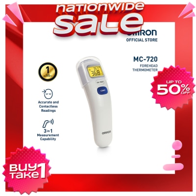 OMRON OMRON MC-720 Digital Forehead Thermometer for Baby and Body Temperature