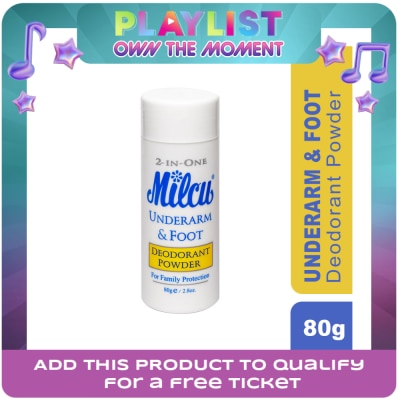 MILCU - Underarm & Foot Deodorant Powder 80g