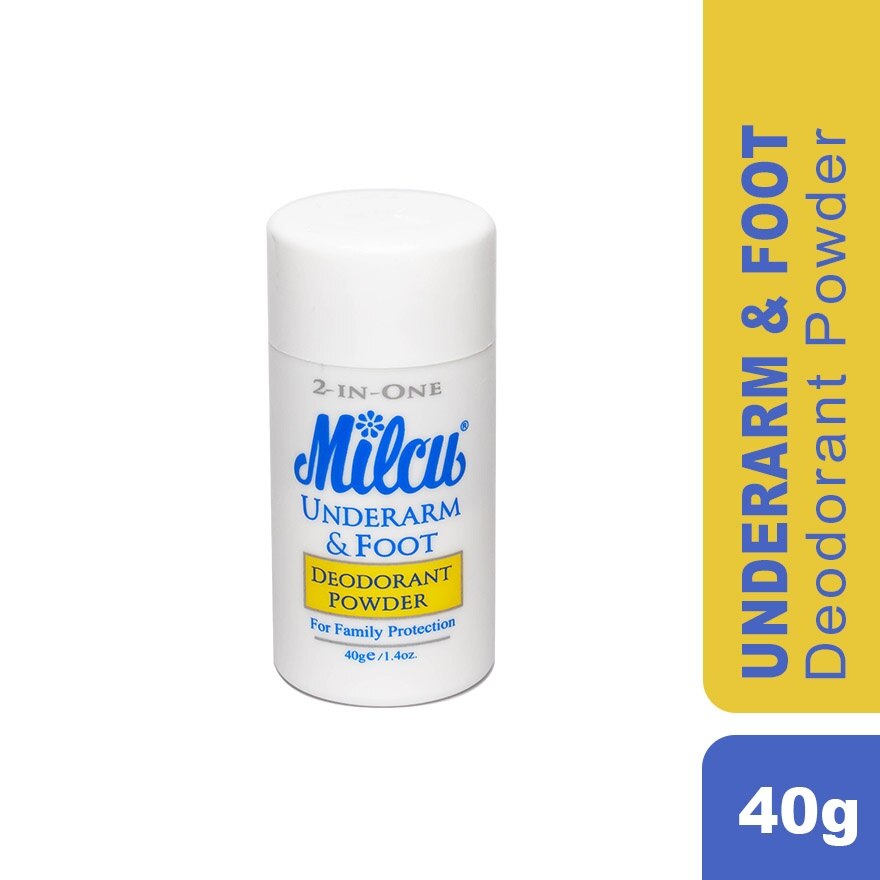 MILCU, Underarm & Foot Deodorant Powder 40g | Watsons Philippines