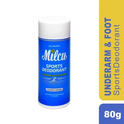 MILCU Sports Deodorant Underarm & Foot Powder 80g
