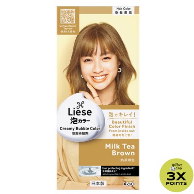 LIESE Creamy Bubble Hair Color - Milk Tea Brown - 100 ML