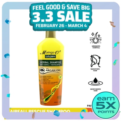 MORINGA Moringa-O2 Herbal Anti-Hairfall Shampoo with Argan Oil 200ml