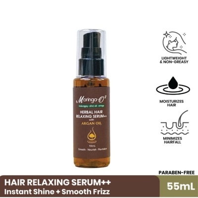 MORINGA MORINGA-O2 Herbal Hair Relaxing Serum with Argan Oil (Leave-on Conditioner) 55ml