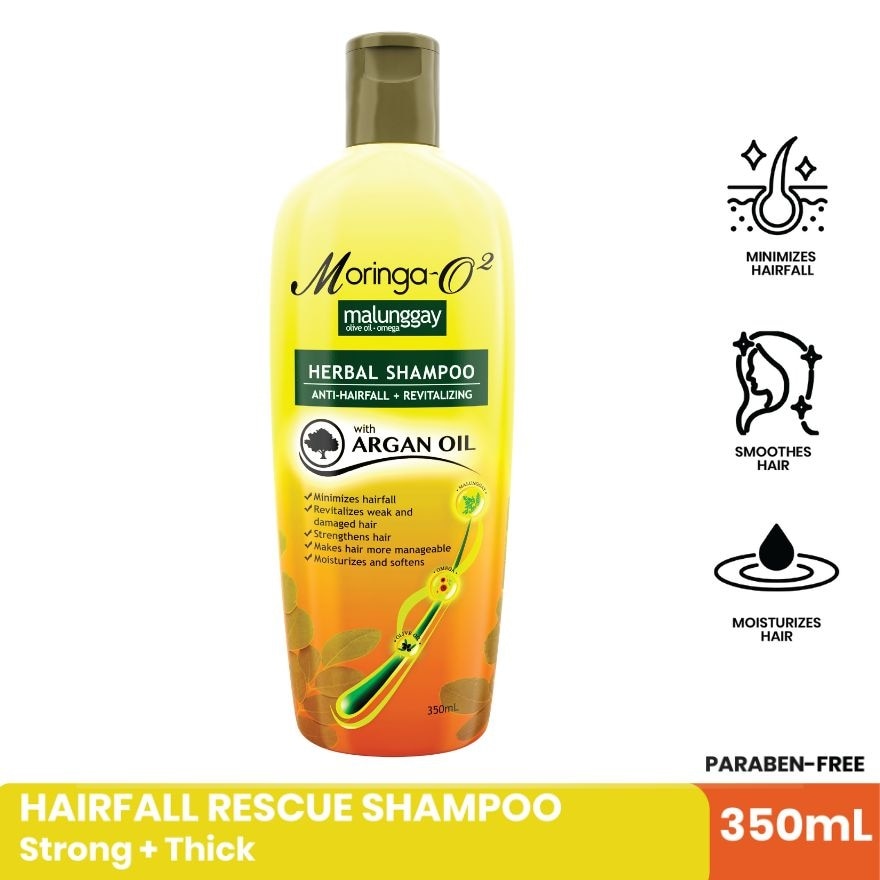 Moringa-O2 Herbal Anti-Hairfall Shampoo with Argan Oil 350ml