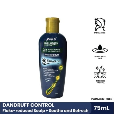 MORINGA Moringa-O2 Herbal Anti-Dandruff Shampoo & Conditioner with Argan Oil (2-in-1) 75ml